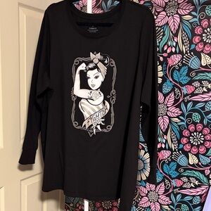 Torrid Black Long Sleeve Tee with Graphic